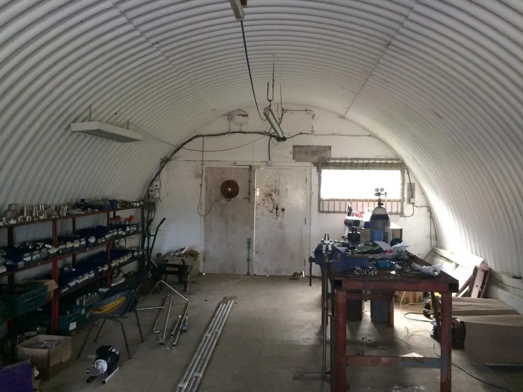 Closed-cell spray foam applied to Nissen huts by ThermoFoam