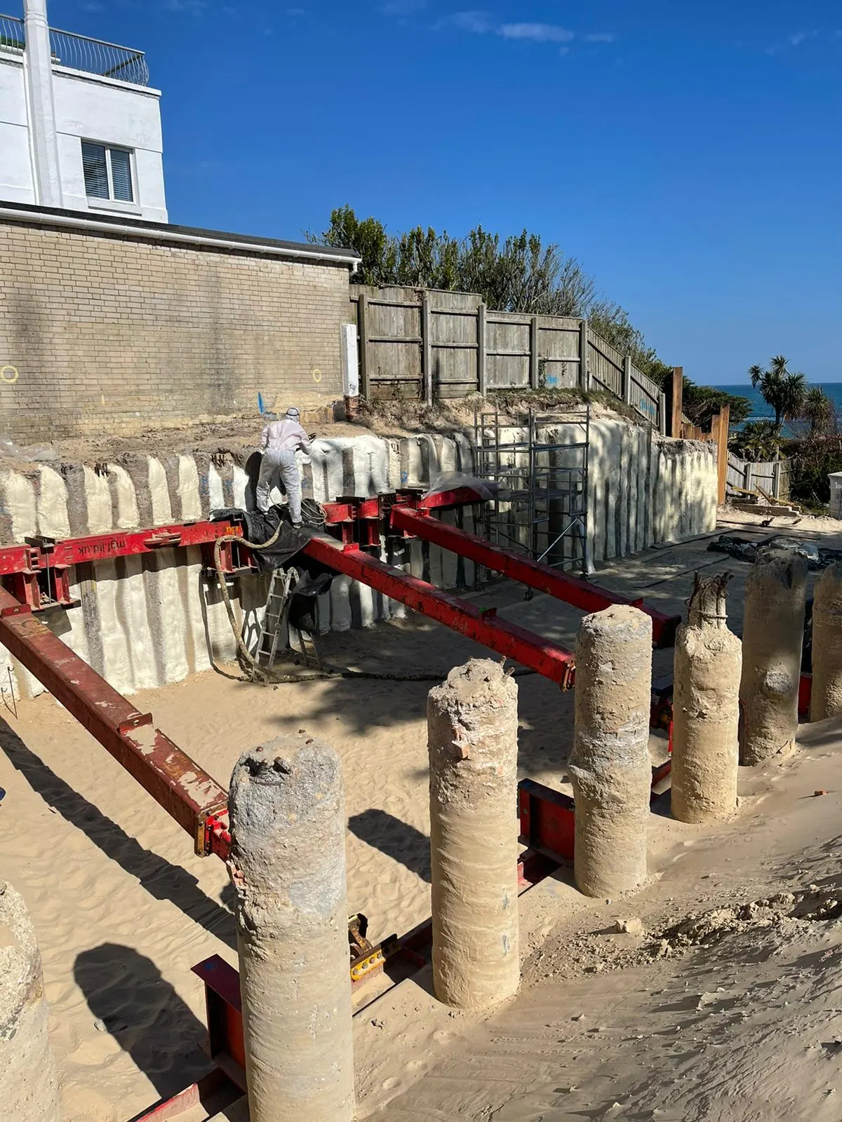 Contiguous & Secant Piling Spray Foam Insulation by ThermoFoam — Duratite Group